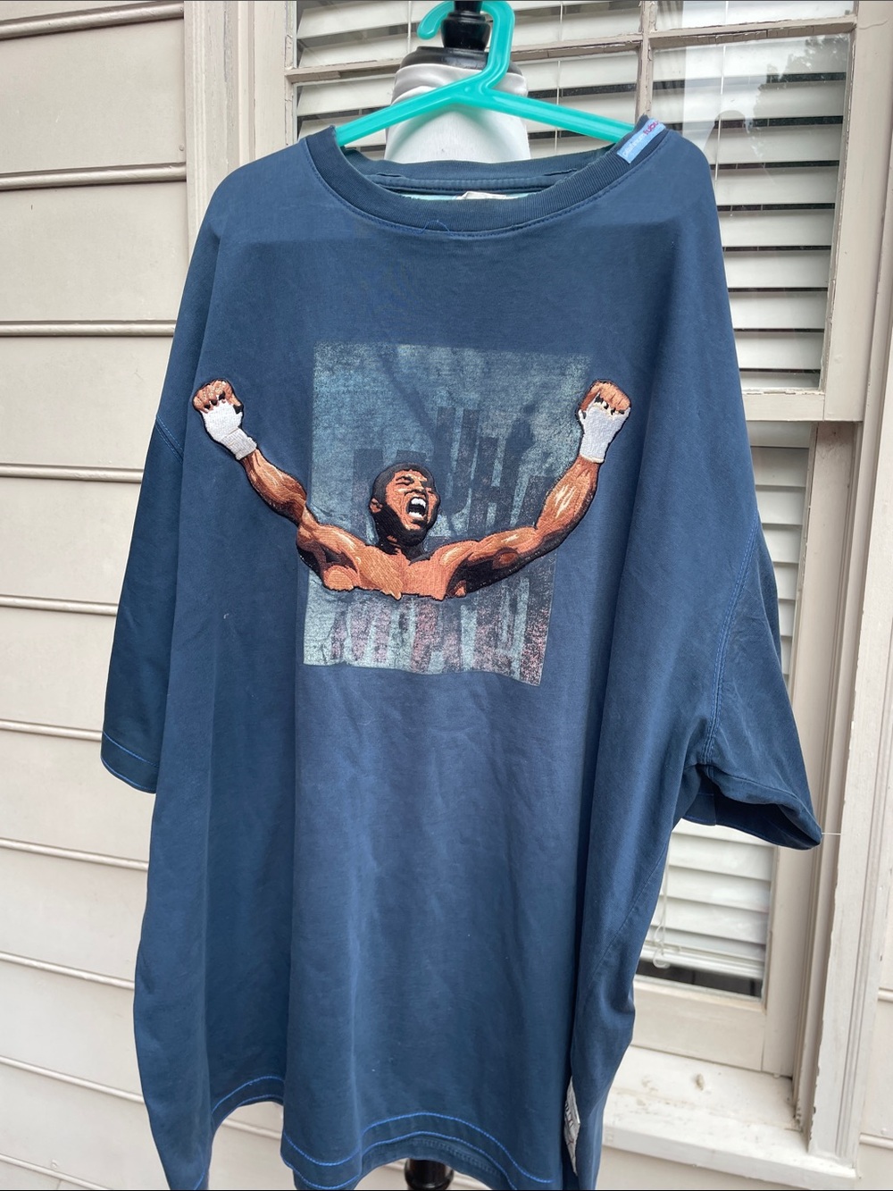 Vintage Platinum FUBU Muhammad Ali Boxing T-Shirt XL Y2K